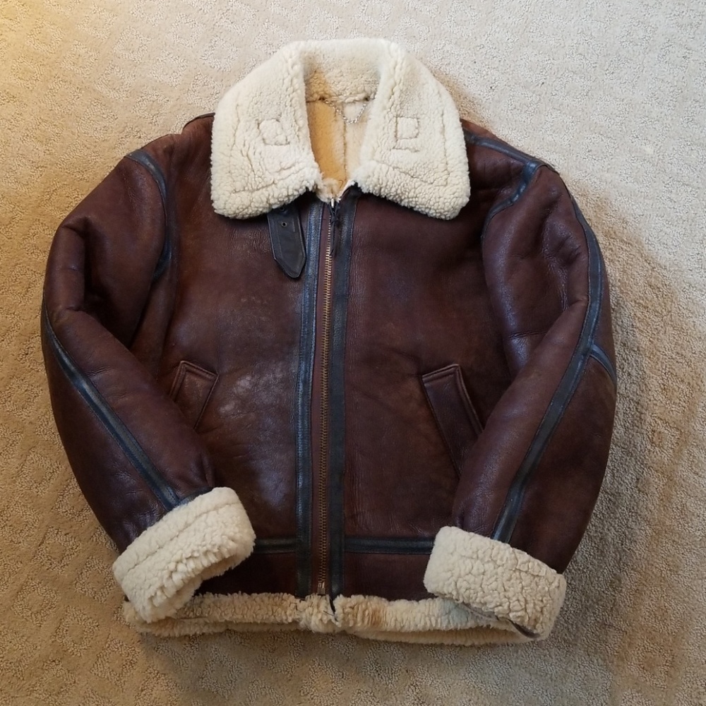 Sheep Shearling Bomber Coat! Fully Lined!